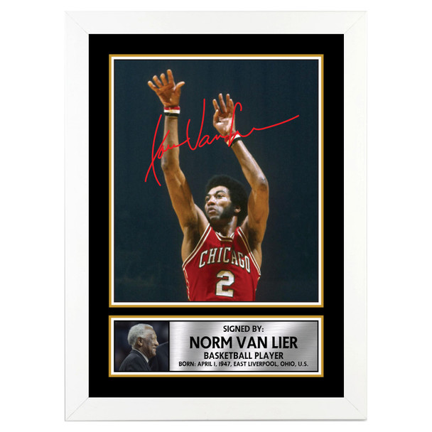 Norm Van Lier M053 - Basketball Player - Autographed Poster Print Photo Signature GIFT
