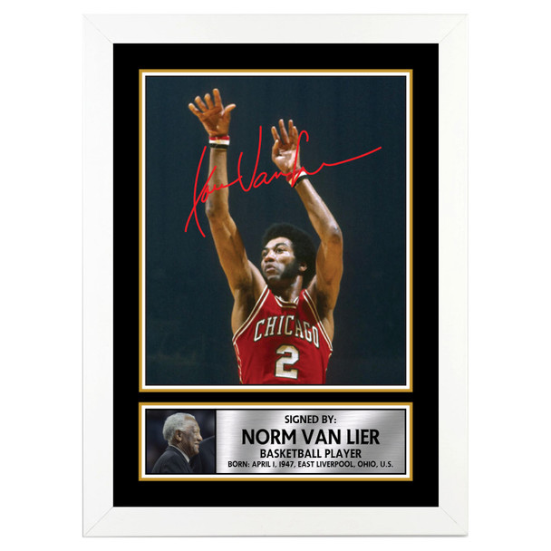 Norm Van Lier M053 Basketball Player Autographed Poster Print Photo Signature Gift