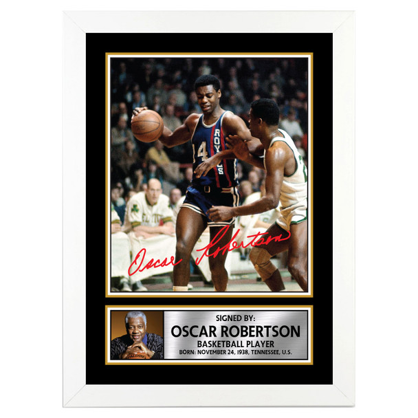 Oscar Robertson M055 - Basketball Player - Autographed Poster Print Photo Signature GIFT