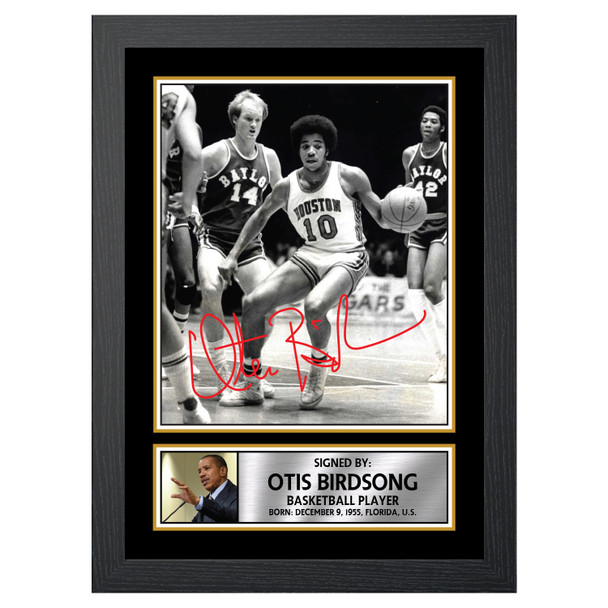 Otis Birdsong M058 - Basketball Player - Autographed Poster Print Photo Signature GIFT