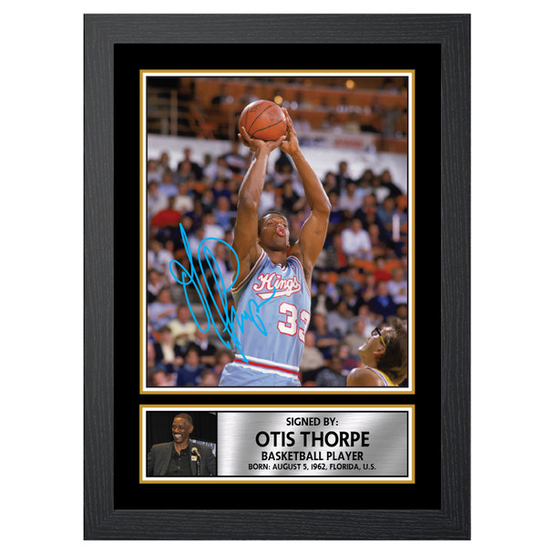 Otis Thorpe M060 - Basketball Player - Autographed Poster Print Photo Signature GIFT