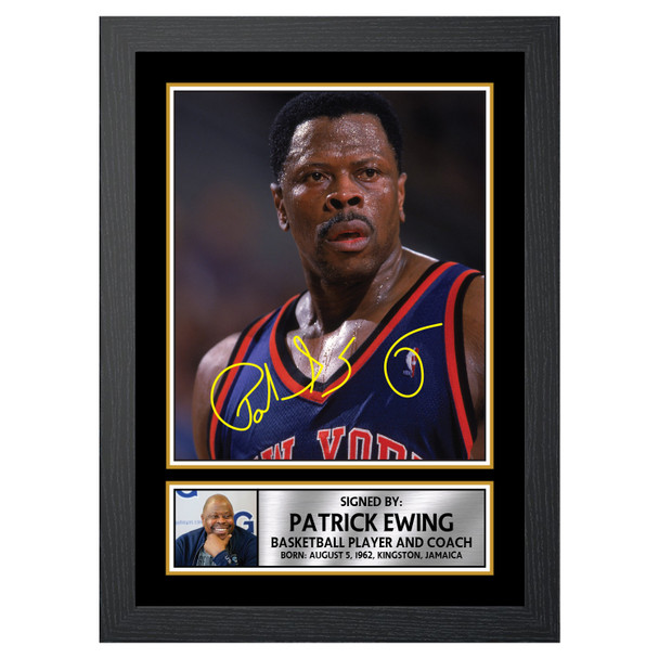 Patrick Ewing M062 - Basketball Player - Autographed Poster Print Photo Signature GIFT