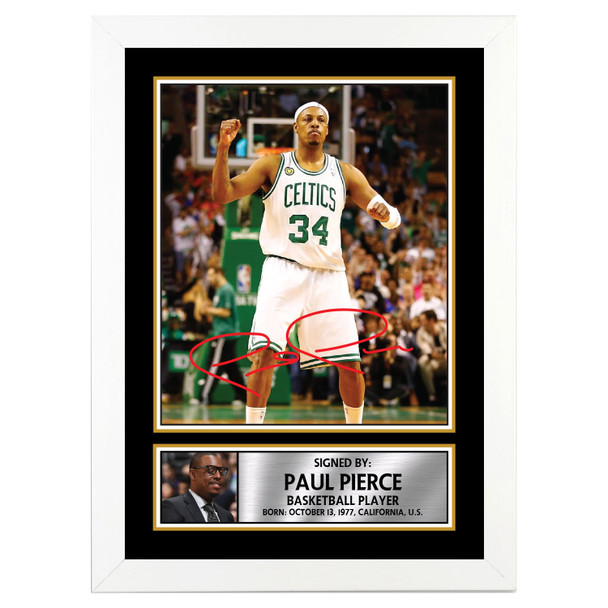 Paul Pierce M067 - Basketball Player - Autographed Poster Print Photo Signature GIFT