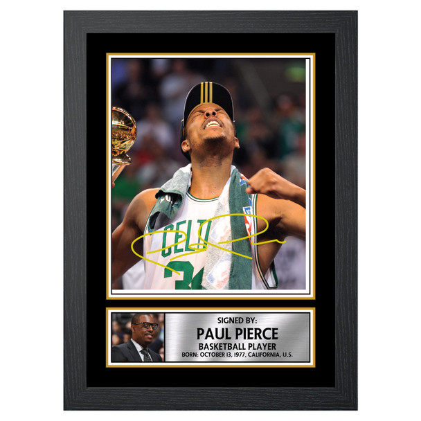 Paul Pierce M068 - Basketball Player - Autographed Poster Print Photo Signature GIFT