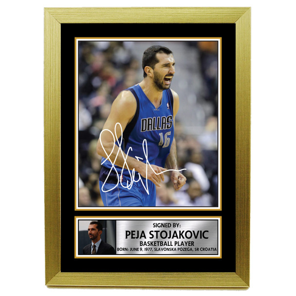 Peja Stojakovic M073 - Basketball Player - Autographed Poster Print Photo Signature GIFT