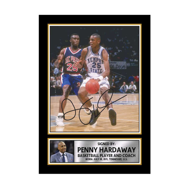 Penny Hardaway M074 - Basketball Player - Autographed Poster Print Photo Signature GIFT
