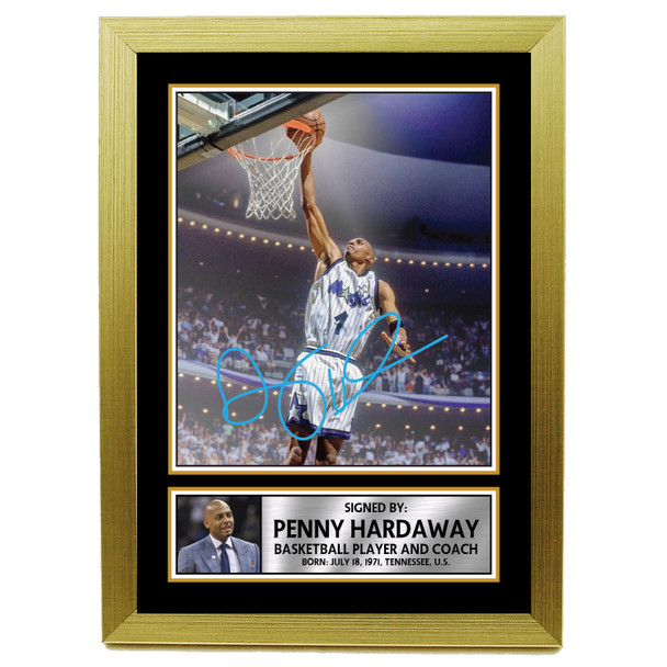 Penny Hardaway M075 - Basketball Player - Autographed Poster Print Photo Signature GIFT