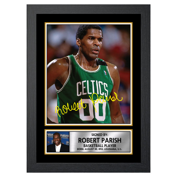 Robert Parish M094 - Basketball Player - Autographed Poster Print Photo Signature GIFT