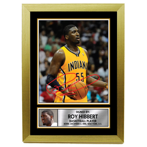 Roy Hibbert M098 - Basketball Player - Autographed Poster Print Photo Signature GIFT