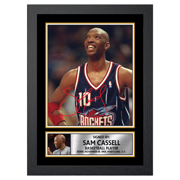 Sam Cassell M102 - Basketball Player - Autographed Poster Print Photo Signature GIFT