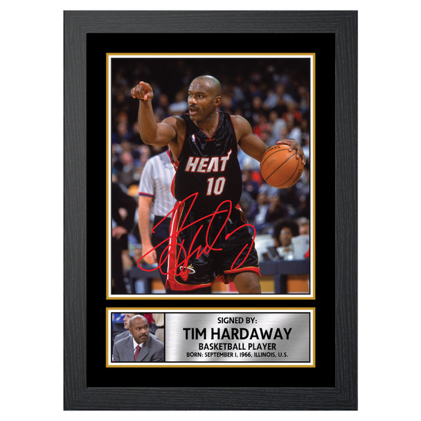 Tim Hardaway M113 - Basketball Player - Autographed Poster Print Photo Signature GIFT