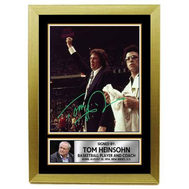 Tom Heinsohn M117 - Basketball Player - Autographed Poster Print Photo Signature GIFT