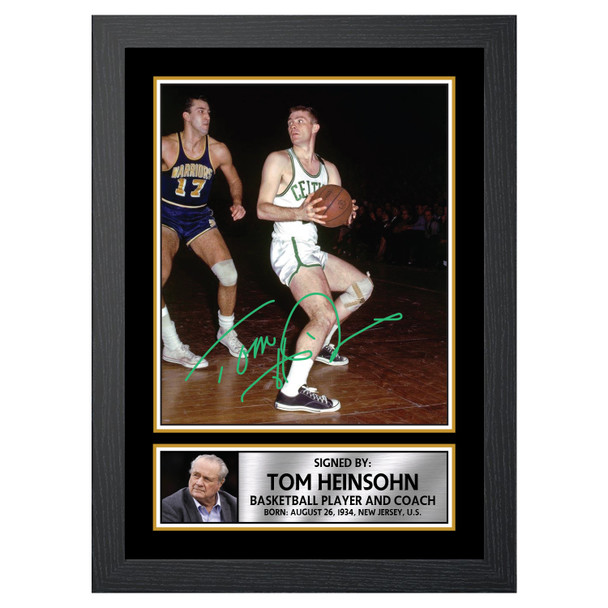 Tom Heinsohn M118 - Basketball Player - Autographed Poster Print Photo Signature GIFT