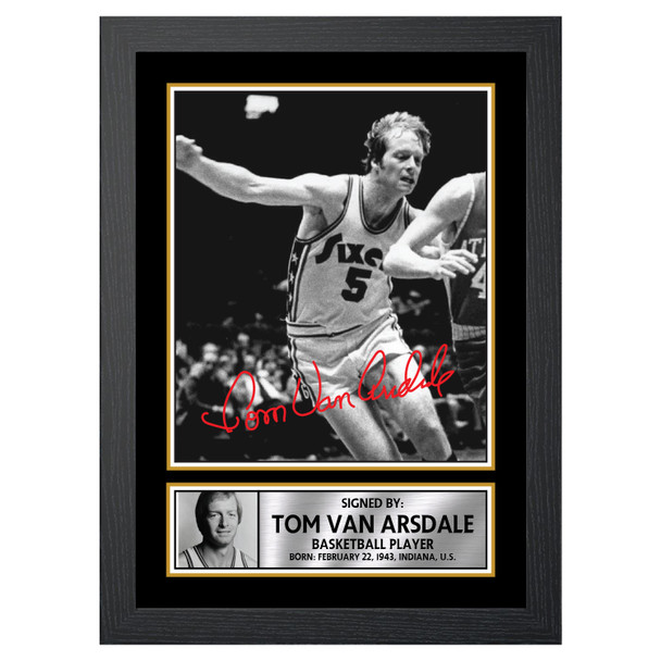 Tom Van Arsdale M120 - Basketball Player - Autographed Poster Print Photo Signature GIFT