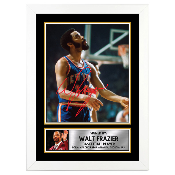 Walt Frazier M133 - Basketball Player - Autographed Poster Print Photo Signature GIFT