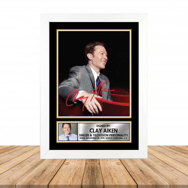 Clay Aiken M826 - Television - Autographed Poster Print Photo Signature GIFT