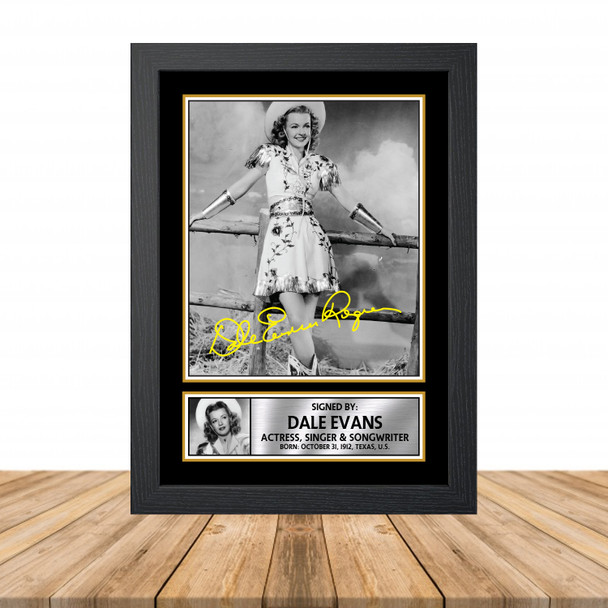 Dale Evans M831 - Television - Autographed Poster Print Photo Signature GIFT