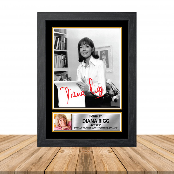 Diana Rigg M835 - Television - Autographed Poster Print Photo Signature GIFT