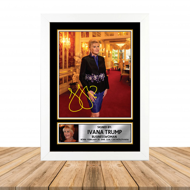 Ivana Trump M850 - Television - Autographed Poster Print Photo Signature GIFT