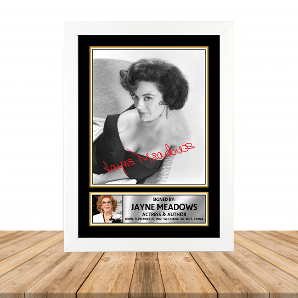 Jayne Meadows M856 - Television - Autographed Poster Print Photo Signature GIFT