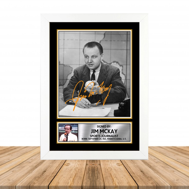 Jim McKay M860 - Television - Autographed Poster Print Photo Signature GIFT