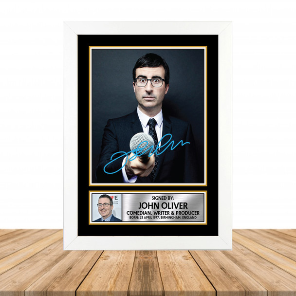 John Oliver M862 - Television - Autographed Poster Print Photo Signature GIFT