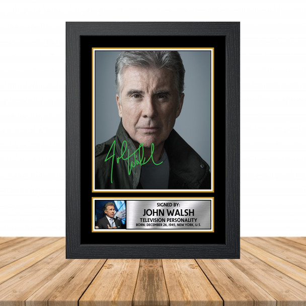 John Walsh M863 - Television - Autographed Poster Print Photo Signature GIFT