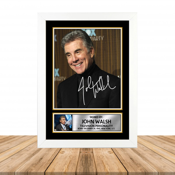 John Walsh M864 - Television - Autographed Poster Print Photo Signature GIFT