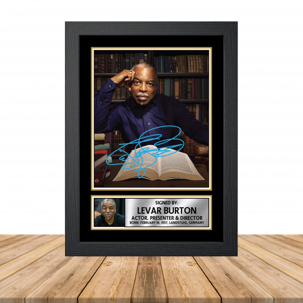 LeVar Burton M873 - Television - Autographed Poster Print Photo Signature GIFT