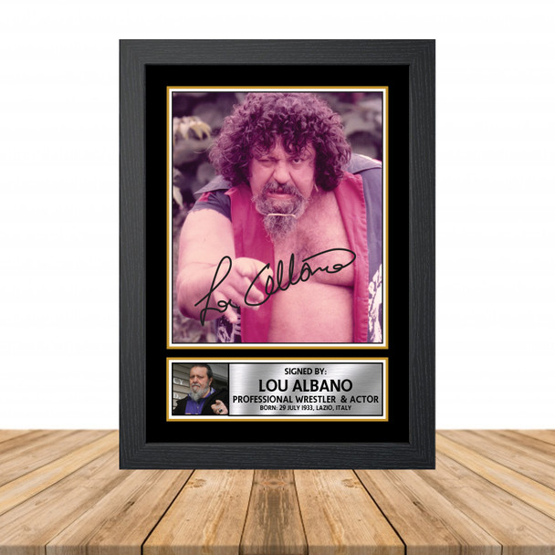 Lou Albano M875 - Television - Autographed Poster Print Photo Signature GIFT