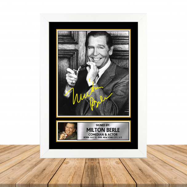 Milton Berle M884 - Television - Autographed Poster Print Photo Signature GIFT