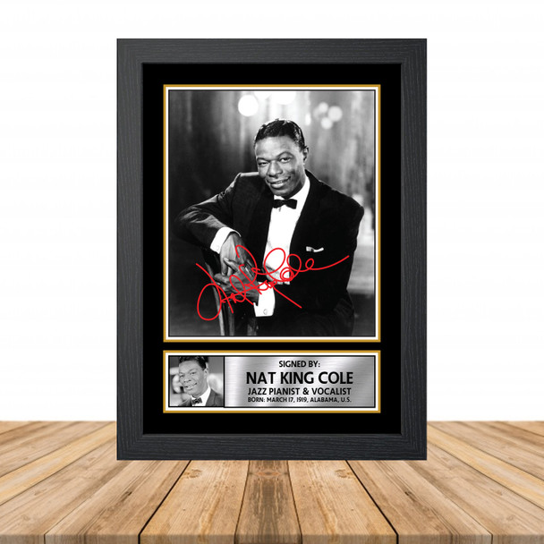 Nat King Cole M889 - Television - Autographed Poster Print Photo Signature GIFT