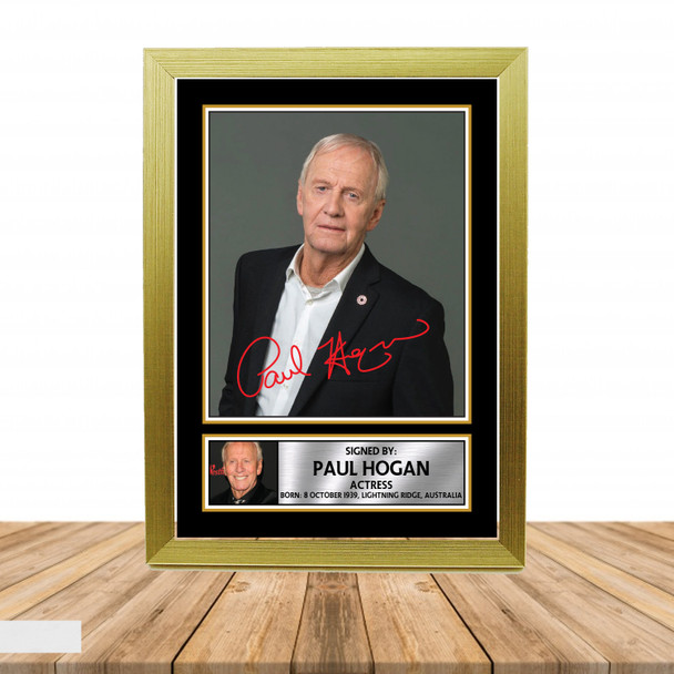 Paul Hogan M895 - Television - Autographed Poster Print Photo Signature GIFT