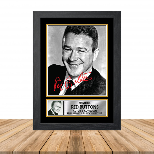 Red Buttons M907 - Television - Autographed Poster Print Photo Signature GIFT