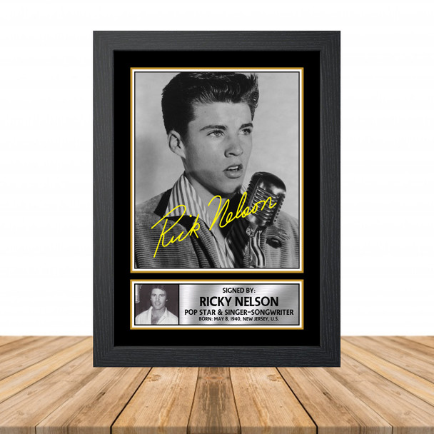 Ricky Nelson M915 - Television - Autographed Poster Print Photo Signature GIFT