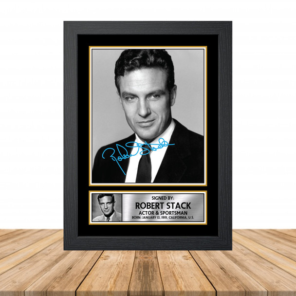 Robert Stack M919 - Television - Autographed Poster Print Photo Signature GIFT