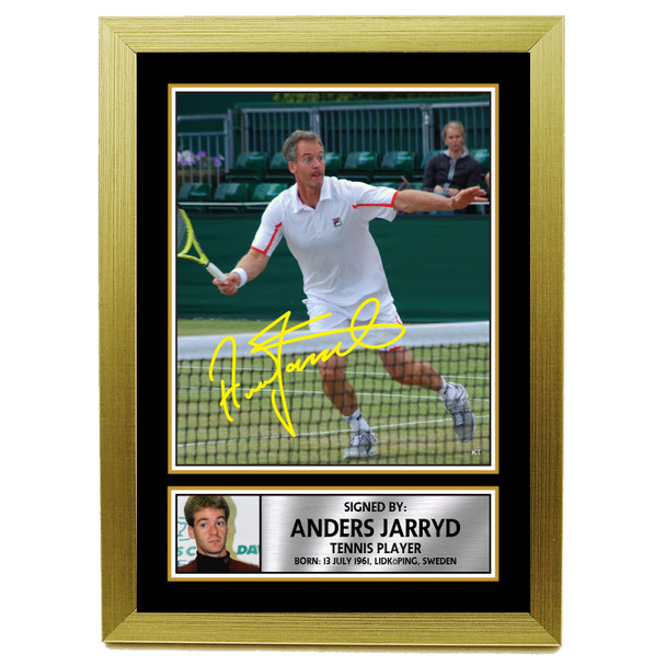 Anders Jrryd M535 - Tennis Player - Autographed Poster Print Photo Signature GIFT