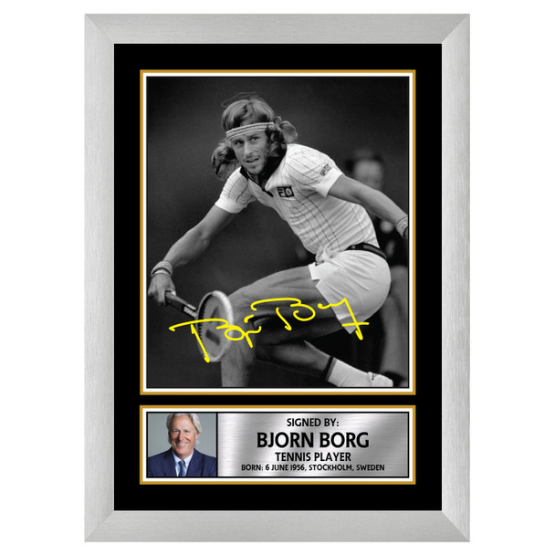 Bjrn Borg M546 - Tennis Player - Autographed Poster Print Photo Signature GIFT