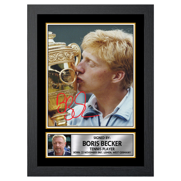 Boris Becker M547 - Tennis Player - Autographed Poster Print Photo Signature GIFT