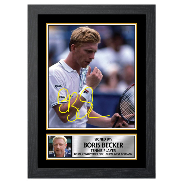 Boris Becker M548 - Tennis Player - Autographed Poster Print Photo Signature GIFT