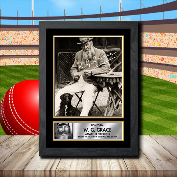 W G Grace 2 - Signed Autographed Cricket Star Print