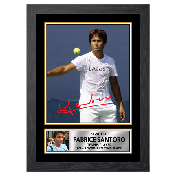 Fabrice Santoro M559 - Tennis Player - Autographed Poster Print Photo Signature GIFT