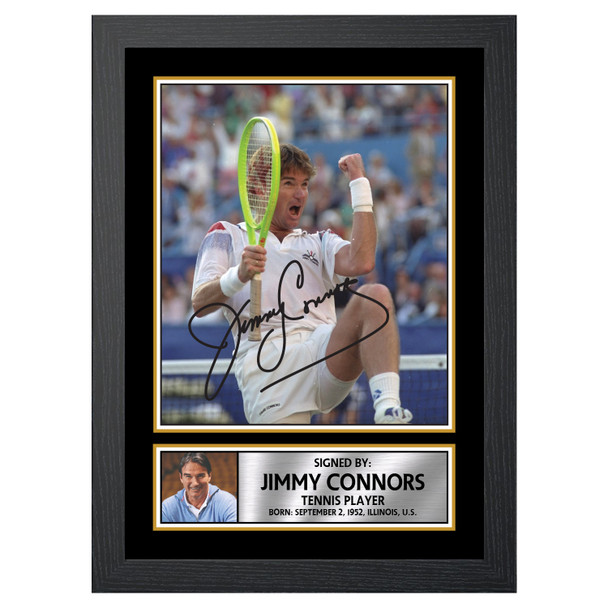 Jimmy Connors M573 - Tennis Player - Autographed Poster Print Photo Signature GIFT