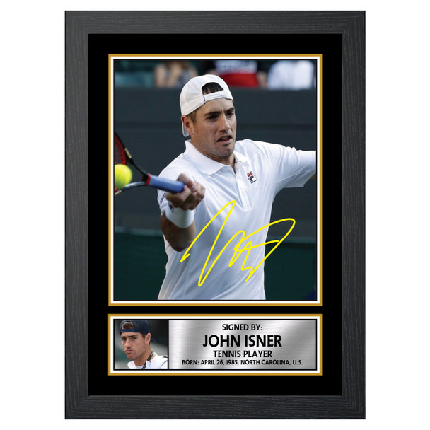 John Isner M575 - Tennis Player - Autographed Poster Print Photo Signature GIFT