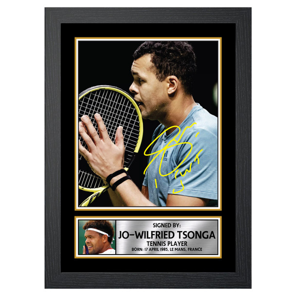 Jo-Wilfried Tsonga M581 - Tennis Player - Autographed Poster Print Photo Signature GIFT