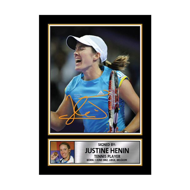 Justine Henin M586 - Tennis Player - Autographed Poster Print Photo Signature GIFT
