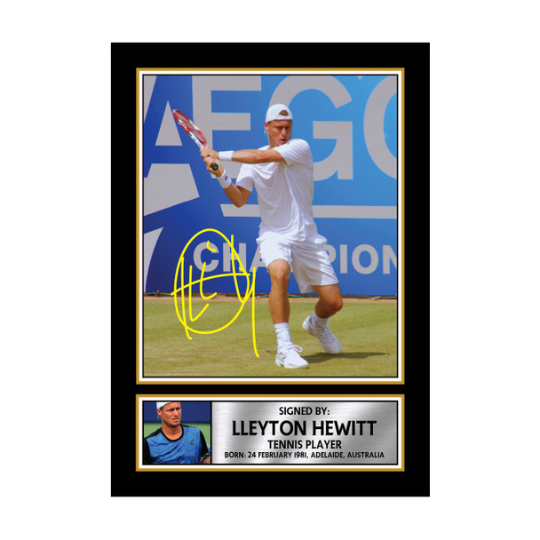 Lleyton Hewitt M593 - Tennis Player - Autographed Poster Print Photo Signature GIFT