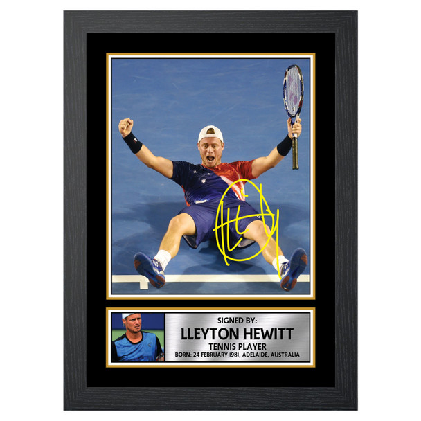 Lleyton Hewitt M594 - Tennis Player - Autographed Poster Print Photo Signature GIFT