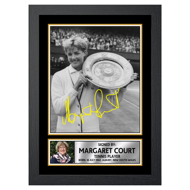 Margaret Court M596 - Tennis Player - Autographed Poster Print Photo Signature GIFT