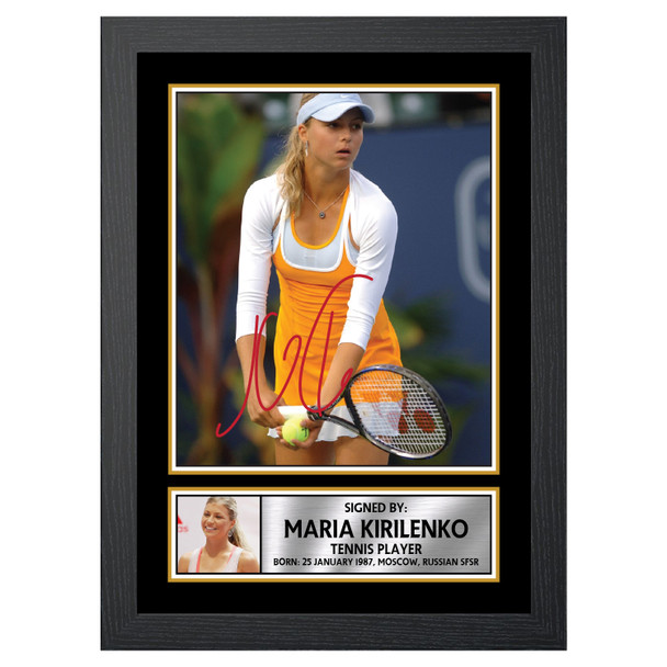 Maria Kirilenko M598 - Tennis Player - Autographed Poster Print Photo Signature GIFT